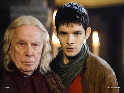 Richard Wilson is Gaius and Colin Morgan is Merlin Richard Wilson is Gaius and Colin Morgan is Merlin